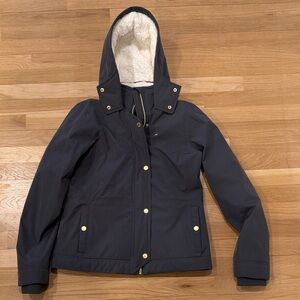 Hollister Hooded Fleece Lined Jacket - EUC